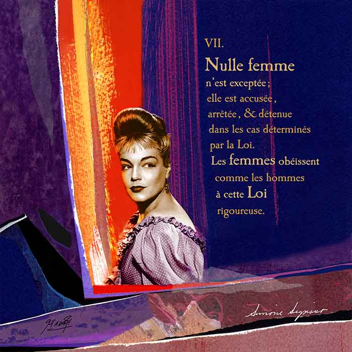Maquette «Hommage à Simone Signoret»
